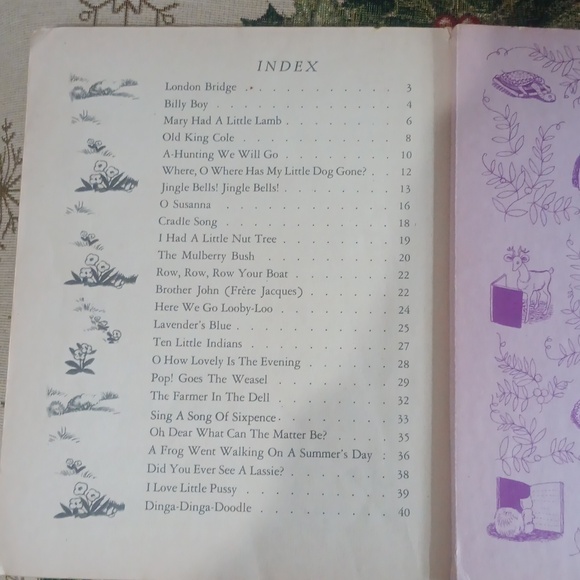 Nursery Songs A LITTLE GOLDEN BOOK 9TH Edition February 1946 - Picture 8 of 8